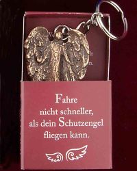 Schl�sselanh�nger „Fahre nicht schneller, als Dein Schutze