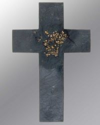 Wandkreuz aus Schiefer 18 x 12,5 cm
