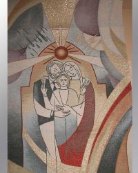 Pultbehang Hl. Familie Gobelin