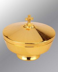 Ziborium vergoldet und poliert, 10 cm