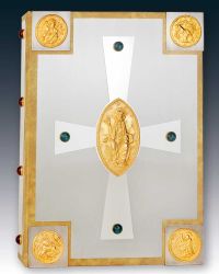 Evangeliar mit Schmuckeinband, 37 x 26 x 6 cm