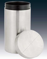 Hostiendose 20 cm hoch, Edelstahl