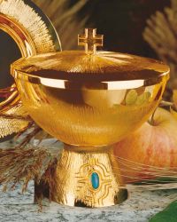 Ziborium mit Opalstein