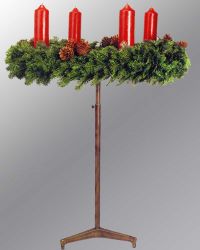 Adventkranzhalter h�henverstellbar von 100-160cm