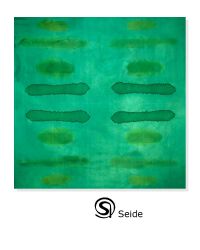 Seidentuch gr�n gebatikt