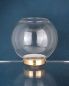 Preview: Flambeaux mit Glas 100 cm Aluminium gold eloxiert