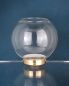Preview: Flambeaux mit Glas 50 cm Aluminium gold eloxiert