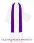 Preview: Kasel violett, gefüttert mit Kragen Kreuz gestickt