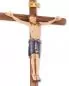 Preview: Wandkreuz Holz 29 cm Christus geschnitzt 13 cm