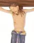 Mobile Preview: Wandkreuz Holz 29 cm Christus geschnitzt 13 cm
