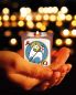 Preview: 50 Lichterbecher Osterlamm mit Kerzen 60 x 50 mm