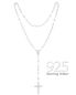 Preview: Rosenkranz Sterling Silber 925, große Perlen 6 mm Ø
