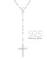 Preview: Rosenkranz Sterling Silber 925, große Perlen 6 mm Ø