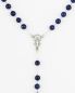 Preview: Rosenkranz Sterling Silber 925 Lapislazuli Perlen 6 mm Ø