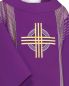 Preview: Dalmatik Salvator Mundi violett, mit Rundkragen