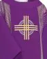 Preview: Dalmatik violett Salvator Mundi mit Rundkragen