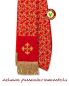 Preview: Nikolausbekleidung rot/gold Brokat barockes Design