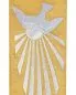 Preview: Stola gold mit gesticktem Heilig Geist Symbol 130 cm