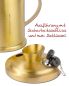 Preview: Opferbüchse Messing 15 cm matt, solide, mit Schloss