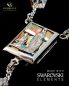 Preview: Rosenkranz 925 Silber Ghirelli Swarovski eckig 6 mm