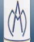 Preview: Marienkerze 225 x 70 mm mit blau/goldenem AM
