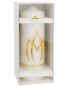 Preview: Marienkerze 225 x 70 mm mit goldenem Marienzeichen