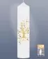 Mobile Preview: Taufkerze Lebensbaum gold 265 x 60 mm Glassteine bunt