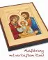 Preview: Ikone Heilige Familie Siebdruck 18 x 23 cm