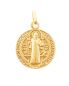Preview: Benediktusmedaille 16 mm Ø Anhänger 8 ct Gold 333