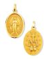 Preview: Wunderbare Medaille 12 mm 14ct. Gold 585 Marienmedaille
