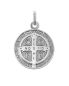 Preview: Benediktus Medaille 12 mm Ø Sterling Silber 925