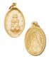 Preview: 150 St. Wunderbare Medaille gold eloxiert 19 mm mit Öse