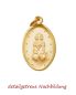 Preview: 150 St. Wunderbare Medaille gold eloxiert 19 mm mit Öse