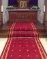 Preview: Kirchenläufer Einzelstück Rot Lilie 80 x 180 cm