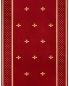 Preview: Kirchenläufer 120 cm breit Dessin 2 rot, mit Lilien