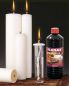 Preview: Dauerkerze 800 x 60 mm Kunststoff creme mit Einsatz