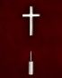 Preview: Priesterkreuz aus 925 Silber mit Sicherheitsverschluss