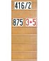 Preview: Liednummerntafel 50cm br. 7-zeilig Sonderangebot