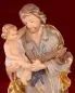 Preview: Heiliger Josef mit Kind Figur 40 cm holzgeschnitzt