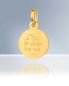 Preview: Medaille Christopherus 12 mm Ø 8 ct Gold 333