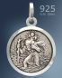 Preview: Medaille hl. Christopherus 16 mm Ø 925 Sterling Silber