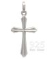 Preview: Kreuz Anhänger klassisch 13 x 20 mm 925 Silber