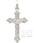 Preview: Kreuz Anhänger Kruzifix 16 x 25 mm 925 Silber