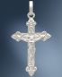 Preview: Kreuz Anhänger Kruzifix 16 x 25 mm 925 Silber