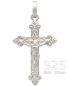 Preview: Kreuz Anhänger Kruzifix 20 x 35 mm 925 Silber