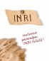 Preview: Christuskörper 120 cm, INRI Fiberglas Holzton Außen