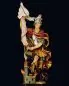 Preview: Heiligenfigur "Hl. Florian" mit Burg, 15 cm