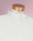 Preview: Priesteralbe 160 cm creme mit Webbordüre grau/beige