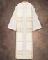 Preview: Priesterstola beige und gold, Handwebstoff 150 cm lang