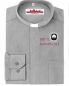 Preview: Collarhemd Oxford Hellgrau Halbarm Gr. M